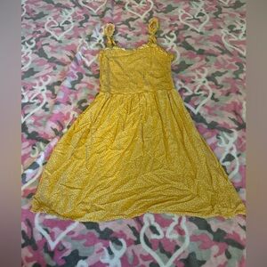 Yellow polka dot dress